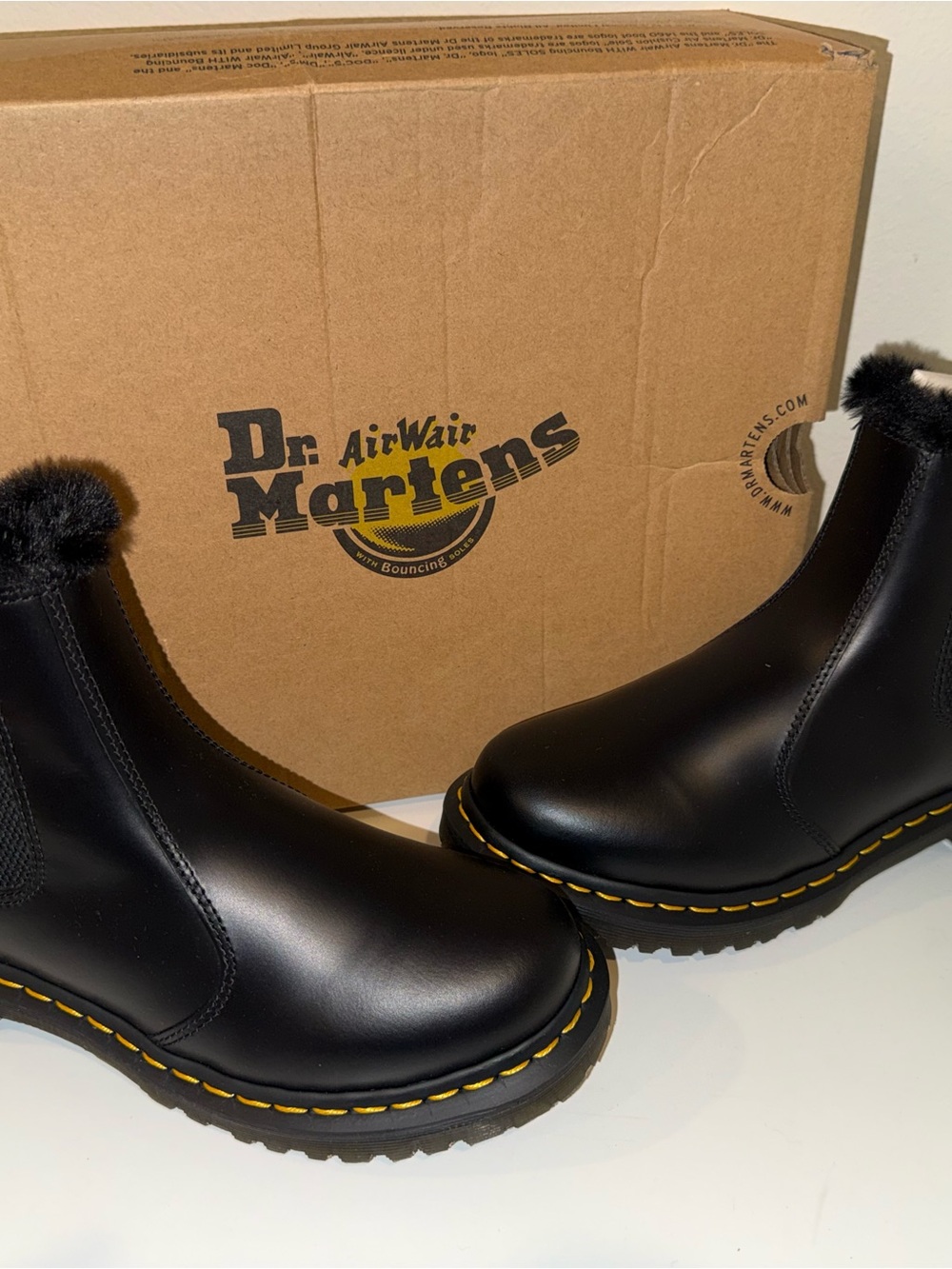 Dr. Martens Leonore Faux Shearling Lined Boots - Picture 5 of 6